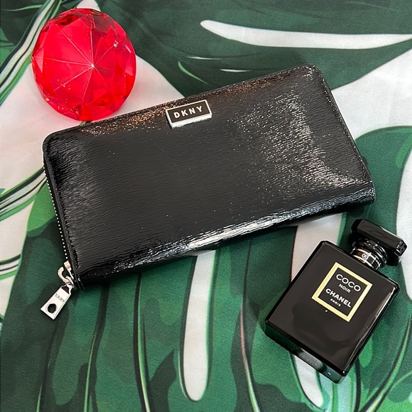 Dkny Bags Dkny Black Patent Leather Wallet Poshmark